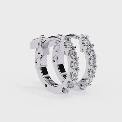 LGD Solitaire Ear Studs (0.36 cts) Round Stone DCER-31