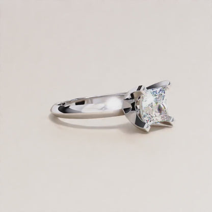 LGD Ring Princess-Cut  Stone (1.72 ct) In 14K Gold