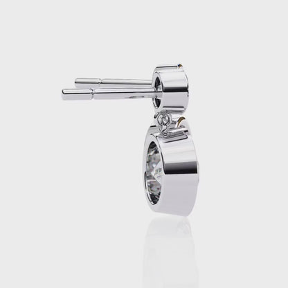 LGD Solitaire Ear Studs (1.76 cts) Round Stone DCER-30
