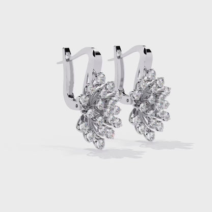 LGD Solitaire Ear Studs (1.75 cts) Round Stone DCER-35