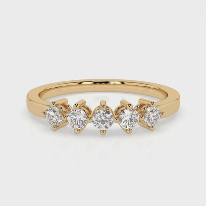 LGD Round Solitaire (0.52 cts) In 14K Gold  DCR-28