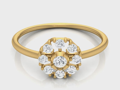 LGD Round Solitaire (1.85 cts) In 14K Gold  DCR-26