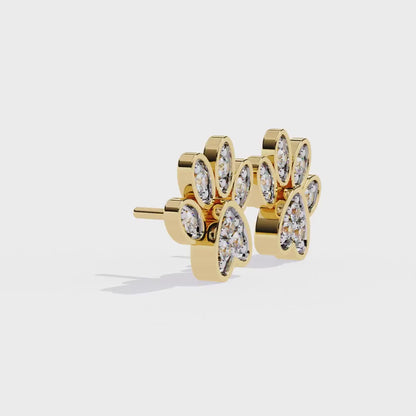 LGD Solitaire Ear Studs (0.18 cts) Round Stone DCER-43